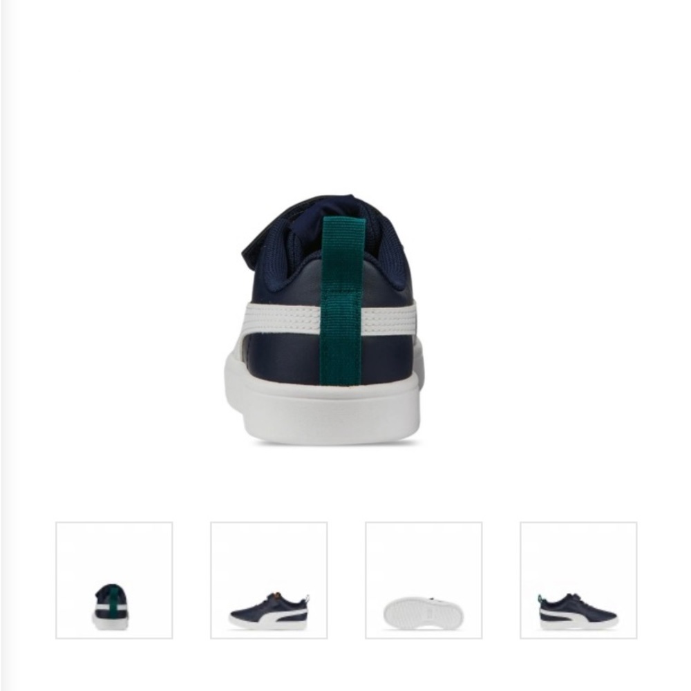 Kids (12.5) Blue Puma Rickie Tennis Shoe